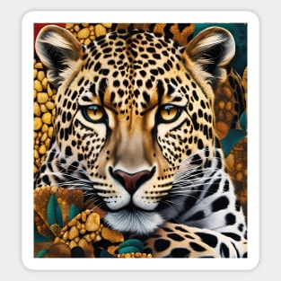 Leopard Portrait Sticker